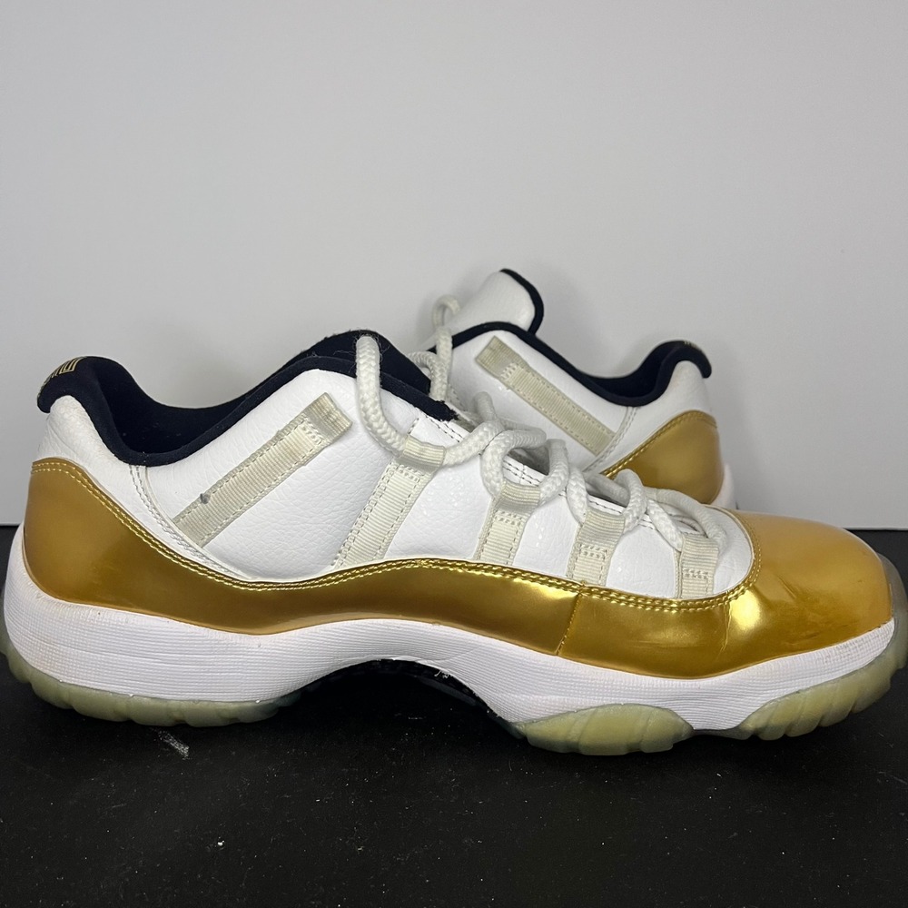 Air Jordan 11 Retro Low Closing Ceremony White Metallic Gold Mens 10.5 - Picture 6 of 8
